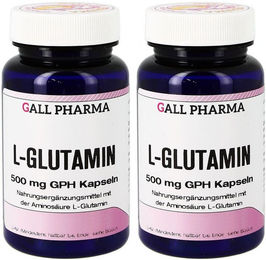 GALL PHARMA L-Glutamin 500 mg Kapseln glutenfrei und laktosefrei – Bild 1 von 2