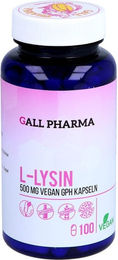 GALL PHARMA L-Lysin 500 mg Kapseln vegan und glutenfrei – Bild 1 von 2