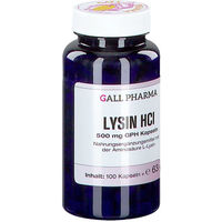 Produktbild von GALL PHARMA L-Lysin HCl 500 mg Kapseln 100 Stück glutenfrei und laktosefrei