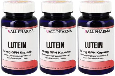 GALL PHARMA Lutein 10 mg mit Ringelblume Kapseln 180 Stück – Bild 1 von 2