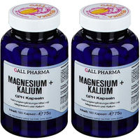 Produktbild von GALL PHARMA Magnesium + Kalium Komplex Kapseln für Erwachsene glutenfrei und laktosefrei 180 Kapseln