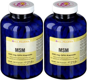 GALL PHARMA MSM 500 mg Kapseln für Erwachsene und Sportler 180 Stück – Bild 1 von 2