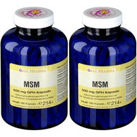 Produktbild von GALL PHARMA MSM 500 mg Kapseln für Erwachsene und Sportler 180 Stück