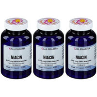 Produktbild von GALL PHARMA Niacin 250 mg Kapseln 120 Stück für Erwachsene und Schwangere sowie Stillende