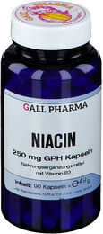 GALL PHARMA Niacin 250 mg Kapseln für Erwachsene und Schwangere sowie Stillende – Bild 1 von 3