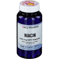 Produktbild von GALL PHARMA Niacin 250 mg Kapseln für Erwachsene und Schwangere sowie Stillende