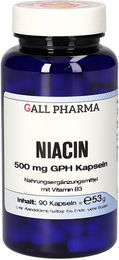 Gall Pharma Niacin 500 mg Kapseln glutenfrei und laktosefrei für Erwachsene – Bild 1 von 3
