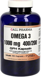 GALL PHARMA Omega 3 Kapseln 1000 mg für Erwachsene 180 Stück – Bild 1 von 3