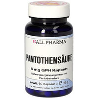 Produktbild von GALL PHARMA Pantothensäure 6 mg Kapseln glutenfrei und laktosefrei 60 Stück