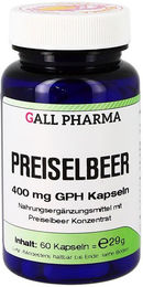 GALL PHARMA Preiselbeer 400 mg Kapseln glutenfrei laktosefrei ohne Zusatzstoffe – Bild 1 von 2