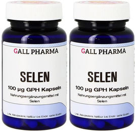 GALL PHARMA Selen Natriumselenit 100 µg Kapseln 180 Stück für Erwachsene – Bild 1 von 2