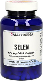 GALL PHARMA Selen Natriumselenit 100 µg Kapseln für Erwachsene 180 Stück – Bild 1 von 3