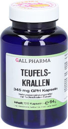 Gall Pharma Teufelskrallen 345 mg Kapseln 120 Stück glutenfrei laktosefrei hefefrei ohne Zusatzstoffe – Bild 1 von 2
