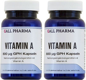 GALL PHARMA Vitamin A 800 µg Kapseln für Erwachsene, Schwangere und Stillende – Bild 1 von 1