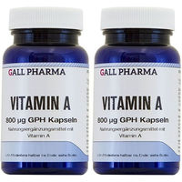 Produktbild von GALL PHARMA Vitamin A 800 µg Kapseln für Erwachsene, Schwangere und Stillende