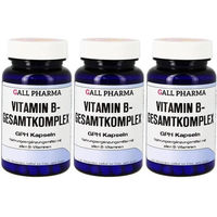 Produktbild von GALL PHARMA Vitamin B-Gesamtkomplex B-Komplex Kapseln glutenfrei und laktosefrei für Erwachsene 120 Kapseln