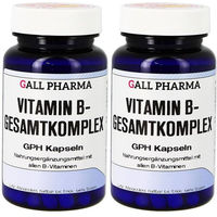 Produktbild von GALL PHARMA Vitamin B-Gesamtkomplex B-Komplex Kapseln glutenfrei und laktosefrei für Erwachsene 120 Kapseln