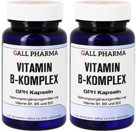 GALL PHARMA Vitamin B-Komplex Kapseln glutenfrei und laktosefrei für Erwachsene 180 Kapseln – Bild 1 von 1