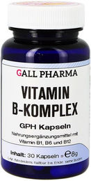 GALL PHARMA Vitamin B-Komplex Kapseln glutenfrei und laktosefrei für Erwachsene 30 Stück – Bild 1 von 2