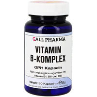 Produktbild von GALL PHARMA Vitamin B-Komplex Kapseln glutenfrei und laktosefrei für Erwachsene 30 Stück