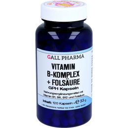 GALL PHARMA Vitamin B-Komplex mit Folsäure Kapseln 120 Stück glutenfrei und laktosefrei für Erwachsene – Bild 1 von 2