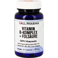 Produktbild von GALL PHARMA Vitamin B Komplex mit Folsäure Kapseln 30 Stück