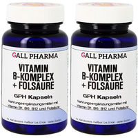 Produktbild von GALL PHARMA Vitamin B Komplex mit Folsäure Kapseln glutenfrei und laktosefrei 120 Kapseln für Erwachsene, Schwangere und Stillende