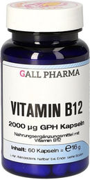 Gall Pharma Vitamin B12 2000 mcg Kapseln für Erwachsene 60 Stück – Bild 1 von 2
