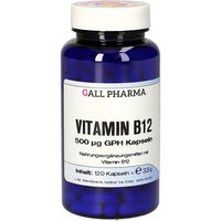 Produktbild von Gall Pharma Vitamin B12 500 µg Kapseln 120 Stück