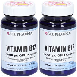 Gall-Pharma Vitamin B12 5000 µg Kapseln für Erwachsene 60 Stück – Bild 1 von 1