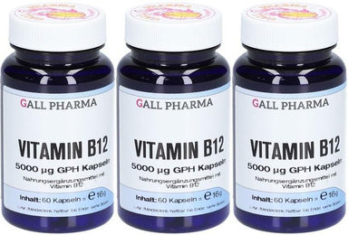 Gall-Pharma Vitamin B12 5000 µg Kapseln für Erwachsene 60 Stück – Bild 1 von 1