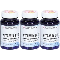 Produktbild von Gall-Pharma Vitamin B12 5000 µg Kapseln für Erwachsene 60 Stück