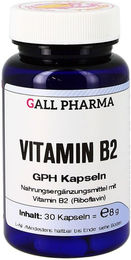 GALL PHARMA Vitamin B2 1,6 mg Kapseln für Erwachsene 30 Stück – Bild 1 von 2