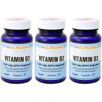 Produktbild von GALL PHARMA Vitamin B3 Niacin 100 mg Kapseln 180 Stück glutenfrei und laktosefrei für Erwachsene