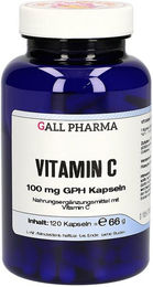 GALL PHARMA Vitamin C Ascorbinsäure 100 mg Kapseln 120 Stück für Erwachsene – Bild 1 von 3