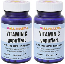 GALL PHARMA Vitamin C gepuffert 100 mg Calciumascorbat Kapseln 120 Stück – Bild 1 von 1