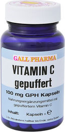 GALL PHARMA Vitamin C gepuffert Calciumascorbat 100 mg Kapseln – Bild 1 von 2