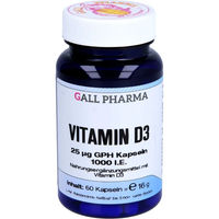 Produktbild von GALL PHARMA Vitamin D3 1000 IE Kapseln 60 Stück ohne Zusatzstoffe