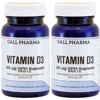 Produktbild von GALL PHARMA Vitamin D3 25µg Kapseln für Erwachsene, Schwangere, Stillende und Senioren 120 Stück