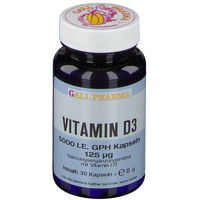 Produktbild von GALL PHARMA Vitamin D3 5000 IE Kapseln glutenfrei