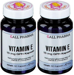 GALL PHARMA Vitamin E 15 mg Kapseln für Erwachsene glutenfrei und laktosefrei 60 Stück – Bild 1 von 1