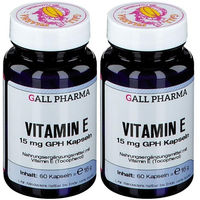 Produktbild von GALL PHARMA Vitamin E 15 mg Kapseln für Erwachsene glutenfrei und laktosefrei 60 Stück