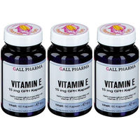 Produktbild von GALL PHARMA Vitamin E 15 mg Kapseln glutenfrei und laktosefrei für Erwachsene 60 Stück