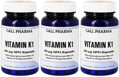 GALL PHARMA Vitamin K1 60 µg Kapseln 180 Stück – Bild 1 von 2