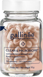 Gallinée Clear & Microbiome Kapseln für zu Akne neigende Haut – Bild 1 von 3