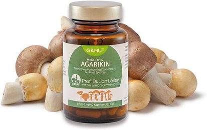 Gamu Bio Mandelpilz Extrakt Agaricus brasiliensis Kapseln vegan glutenfrei laktosefrei 300 Stück – Bild 1 von 1