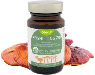 GAMU Bio Reishi Pilzextrakt Ganoderma Lucidium Kapseln vegan glutenfrei laktosefrei 60 Stück – Bild 1 von 1