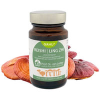 Produktbild von GAMU Bio Reishi Pilzextrakt Ganoderma Lucidium Kapseln vegan glutenfrei laktosefrei 60 Stück