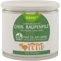 Produktbild von Gamu Cordyceps sinensis Chinesischer Raupenpilz Bio Pulver vegan glutenfrei laktosefrei