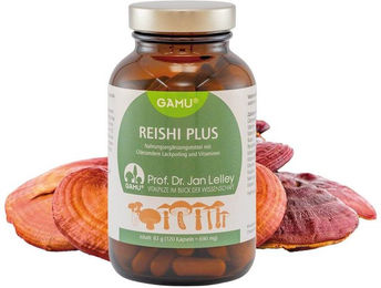 GAMU Reishi Plus Pflanzliches Nahrungsergänzungsmittel mit Reishi 120 Kapseln – Bild 1 von 1